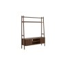 Soho Brown Oak Slatted 137cm Ladder TV Unit