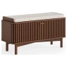 Soho Brown Oak Slatted Hallway Bench Soho Brown Oak Slatted Hallway Bench