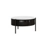 Soho Black Oak Slatted Story Coffee Table with Marble Top Soho Black Oak Slatted Story Coffee Table with Marble Top