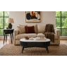 Soho Black Oak Slatted Oval Coffee Table with Marble Top Soho Black Oak Slatted Oval Coffee Table with Marble Top