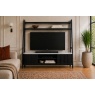 Soho Black Oak Slatted 165cm Ladder TV Unit with Marble Top Soho Black Oak Slatted 165cm Ladder TV Unit with Marble Top