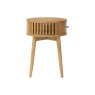 Soho Natural Oak Slatted Round Side Table Soho Natural Oak Slatted Round Side Table