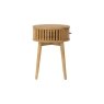 Soho Natural Oak Slatted Round Side Table Soho Natural Oak Slatted Round Side Table