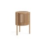 Soho Natural Oak Slatted Story Side Table Soho Natural Oak Slatted Story Side Table