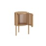 Soho Natural Oak Slatted Story Side Table Soho Natural Oak Slatted Story Side Table