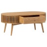 Soho Natural Oak Slatted Oval Coffee Table Soho Natural Oak Slatted Oval Coffee Table