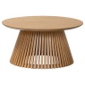 Soho Natural Oak Slatted Round Coffee Table Soho Natural Oak Slatted Round Coffee Table