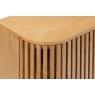 Soho Natural Oak Slatted Oval Console Table Soho Natural Oak Slatted Oval Console Table