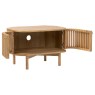 Soho Natural Oak Slatted Corner TV Unit Soho Natural Oak Slatted Corner TV Unit