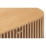 Soho Natural Oak Slatted Corner TV Unit Soho Natural Oak Slatted Corner TV Unit