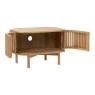 Soho Natural Oak Slatted Corner TV Unit Soho Natural Oak Slatted Corner TV Unit