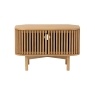 Soho Natural Oak Slatted Corner TV Unit Soho Natural Oak Slatted Corner TV Unit