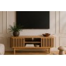 Soho Natural Oak Slatted Small TV Unit