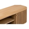 Soho Natural Oak Slatted Small TV Unit Soho Natural Oak Slatted Small TV Unit