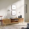 Soho Natural Oak Slatted Large TV Unit Soho Natural Oak Slatted Large TV Unit
