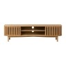 Soho Natural Oak Slatted Large TV Unit Soho Natural Oak Slatted Large TV Unit