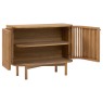 Soho Natural Oak Slatted Small Sideboard Soho Natural Oak Slatted Small Sideboard