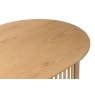 Soho Natural Oak Slatted Oval Dining Table Soho Natural Oak Slatted Oval Dining Table