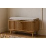 Soho Natural Oak Slatted Hallway Bench Soho Natural Oak Slatted Hallway Bench