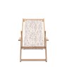 Gallery Direct Creta Deck Chair in Clay Flora Gallery Direct Creta Deck Chair in Clay Flora
