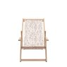 Gallery Direct Creta Deck Chair in Clay Flora Gallery Direct Creta Deck Chair in Clay Flora