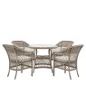 Gallery Direct Menton Outdoor 4 Seater Round Dining Set Gallery Direct Menton Outdoor 4 Seater Round Dining Set