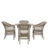 Gallery Direct Menton Outdoor 4 Seater Round Dining Set Gallery Direct Menton Outdoor 4 Seater Round Dining Set