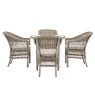 Gallery Direct Menton Outdoor 4 Seater Round Dining Set Gallery Direct Menton Outdoor 4 Seater Round Dining Set