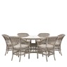 Gallery Direct Menton Outdoor 6 Seater Round Dining Set Gallery Direct Menton Outdoor 6 Seater Round Dining Set