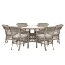 Gallery Direct Menton Outdoor 6 Seater Round Dining Set Gallery Direct Menton Outdoor 6 Seater Round Dining Set