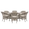 Gallery Direct Menton Outdoor 6 Seater Round Dining Set Gallery Direct Menton Outdoor 6 Seater Round Dining Set