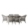 Gallery Direct Menton Outdoor 6 Seater Oval Dining Set Stone Gallery Direct Menton Outdoor 6 Seater Oval Dining Set Stone