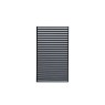 Gallery Direct Messina Black Pergola Louvre Screen 218x123cm
