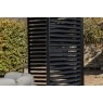 Gallery Direct Messina Black Pergola Louvre Screen 218x123cm Gallery Direct Messina Black Pergola Louvre Screen 218x123cm