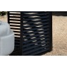 Gallery Direct Messina Black Pergola Louvre Screen 218x123cm Gallery Direct Messina Black Pergola Louvre Screen 218x123cm