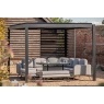Gallery Direct Messina Black Pergola Louvre Screen 218x90cm Gallery Direct Messina Black Pergola Louvre Screen 218x90cm