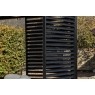 Gallery Direct Messina Black Pergola Louvre Screen 218x90cm Gallery Direct Messina Black Pergola Louvre Screen 218x90cm