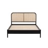Gallery Direct Skylar Rattan Bedframe in Black Oak Finish Gallery Direct Skylar Rattan Bedframe in Black Oak Finish