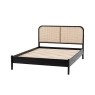Gallery Direct Skylar Rattan Bedframe in Black Oak Finish Gallery Direct Skylar Rattan Bedframe in Black Oak Finish