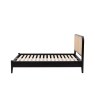 Gallery Direct Skylar Rattan Bedframe in Black Oak Finish Gallery Direct Skylar Rattan Bedframe in Black Oak Finish