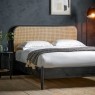 Gallery Direct Skylar Rattan Bedframe in Black Oak Finish Gallery Direct Skylar Rattan Bedframe in Black Oak Finish