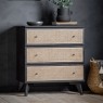 Gallery Direct Skylar Rattan 3 Drawer Chest of Drawers Gallery Direct Skylar Rattan 3 Drawer Chest of Drawers