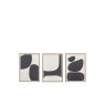 Gallery Direct Pebble Collection Framed Canvas Set of 3 Gallery Direct Pebble Collection Framed Canvas Set of 3