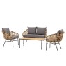 Gallery Direct Antigua Outdoor Woven Wicker Lounge Set Gallery Direct Antigua Outdoor Woven Wicker Lounge Set