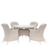 Gallery Direct Holton Outdoor Woven 4 Seater Round Dining Set Gallery Direct Holton Outdoor Woven 4 Seater Round Dining Set