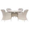 Gallery Direct Holton Outdoor Woven 4 Seater Round Dining Set Gallery Direct Holton Outdoor Woven 4 Seater Round Dining Set