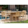 Gallery Direct Rialto Acacia Oval 6 Seater Dining Table