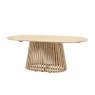 Gallery Direct Rialto Acacia Oval 6 Seater Dining Table Gallery Direct Rialto Acacia Oval 6 Seater Dining Table