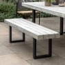 Gallery Direct Taranto Weathered Dining Bench Gallery Direct Taranto Weathered Dining Bench