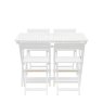 Gallery Direct Lindos Acacia White Folding Dining Set Gallery Direct Lindos Acacia White Folding Dining Set